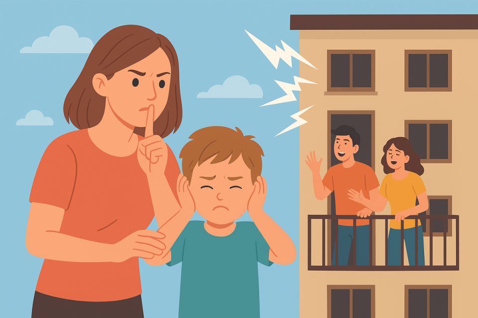 Как защитить здоровье детей от шумных соседей: советы для родителей