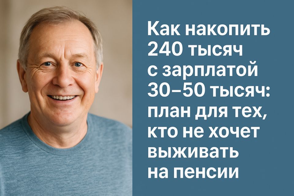 Как накопить 240 тысяч рублей с зарплатой 30–50 тысяч: практическое руководство для будущего без финансовых забот