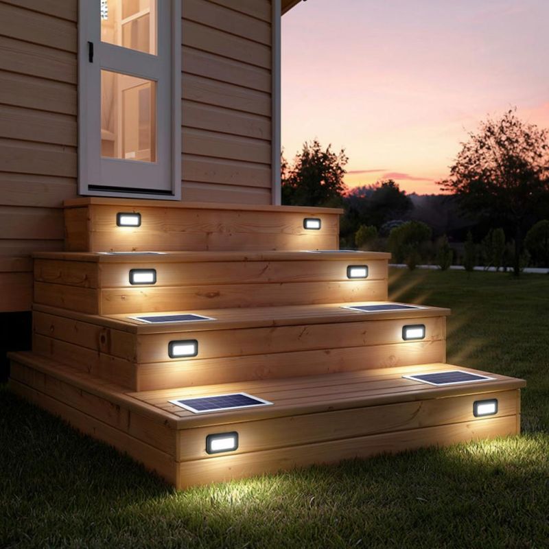 Световое оформление на даче: безопасные ступени без проводов