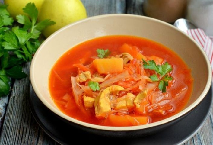 Уникальный борщ с яблоками