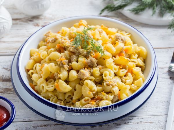 Макароны по-флотски с кабачками и фаршем — простое блюдо для ясного ужина
