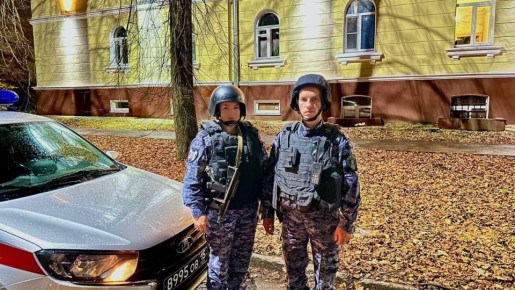 Росгвардейцы обеспечили безопасность на месте падения БПЛА в Калужской области