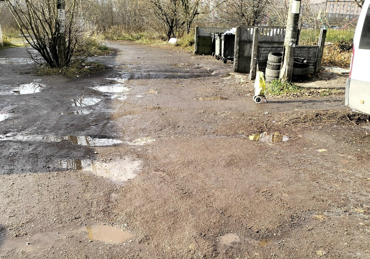 Калужанка пожаловалась на опасный подход к мусорным контейнерам на Хрустальной
