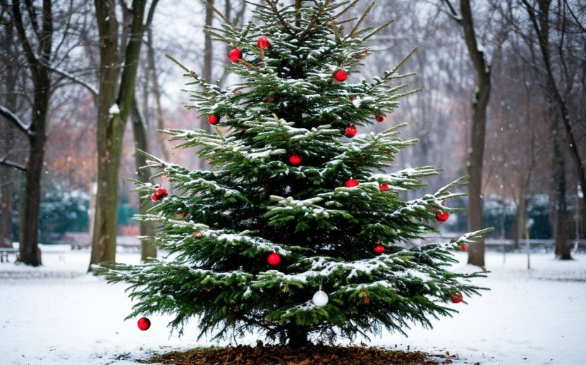 Жители калужского Канищево боятся остаться без новогодней елки