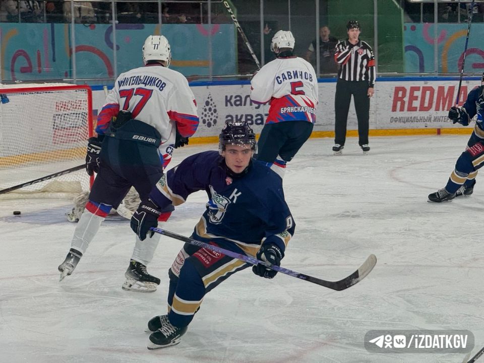 ХК «Калуга» разгромил команду «Брянск» со счетом 4:1 в первом матче