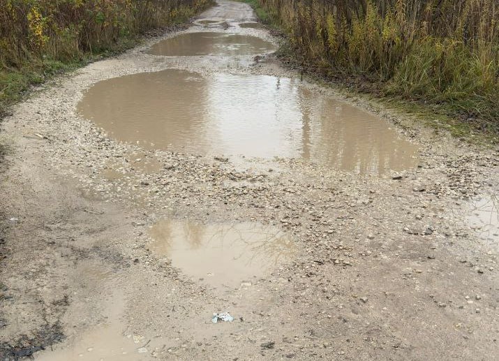 Жители деревни в Калужской области заявили о проблеме с дорогой к кладбищу