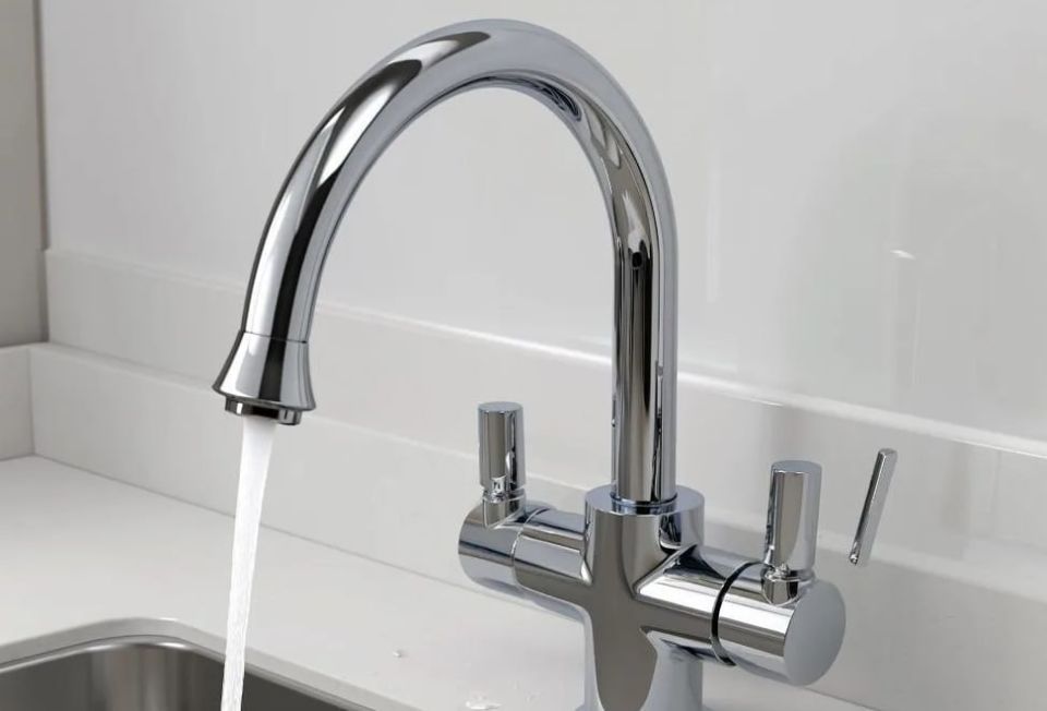 В Калуге на Кибальчича уже третий день идёт красная вода из крана