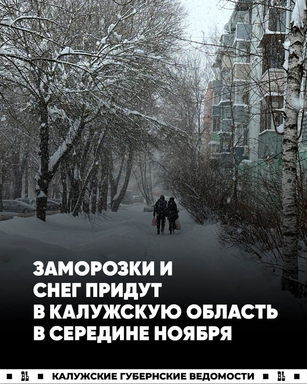 Зима близко: Снег в Калужскую область придет в середине ноября, у автомобилистов осталось две недели на переобувку