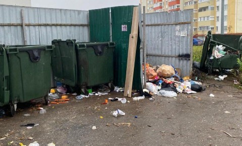 Калужанка пожаловалась на свалку в микрорайоне Солнечный