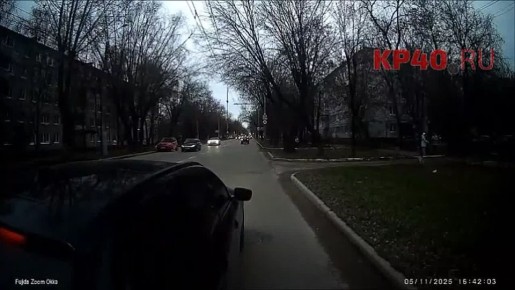 В Калуге рейсовый автобус попал в ДТП на улице Московской