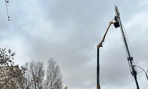 В Калуге на Грабцевском шоссе установили оборудование рядом с многоквартирными домами