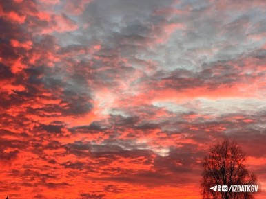 Закат над Куйбышевским районом