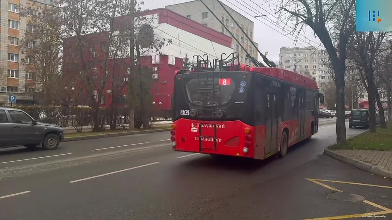 В Калуге новые троллейбусы заработали на маршруте №8