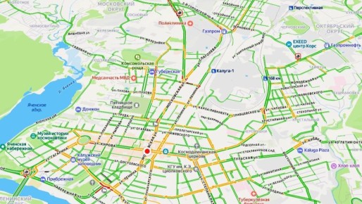 Аварии на трех улицах Калуги создали заторы на дорогах