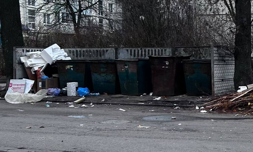 Калужанин показал последствия «уборки» мусора в центре города