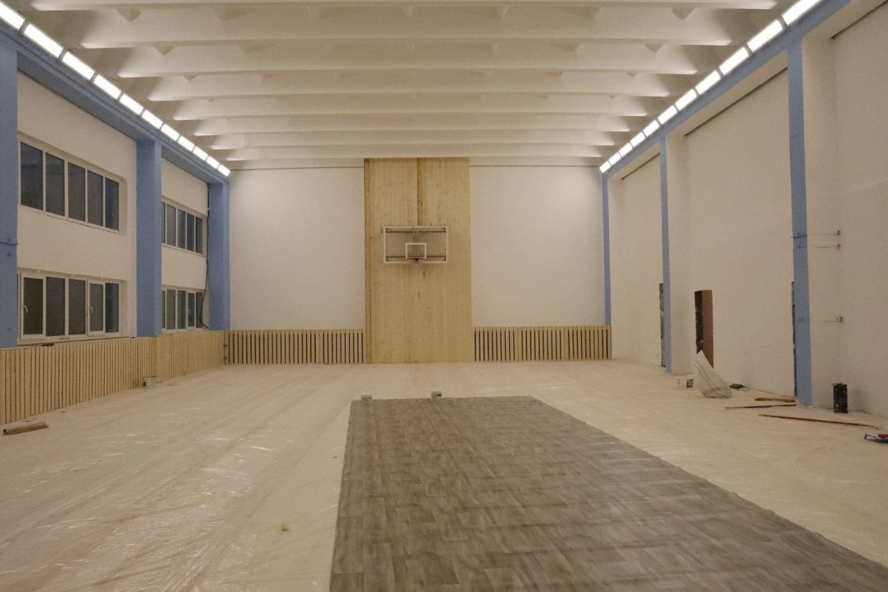 В Тарусе завершают ремонт спортзалов