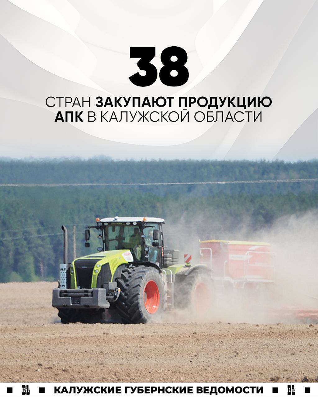 38 стран закупают продукцию Калужской области в сфере АПК