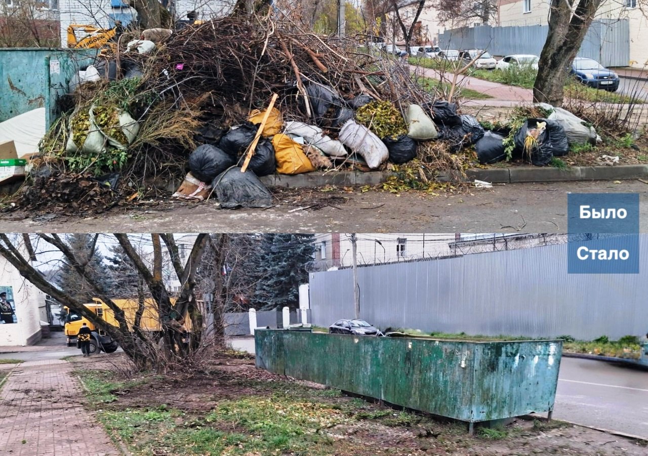 Коммунальщики вывезли более 30 КАМАЗов негабаритного мусора в Калуге