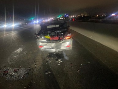 Трое пострадали в аварии двух иномарок