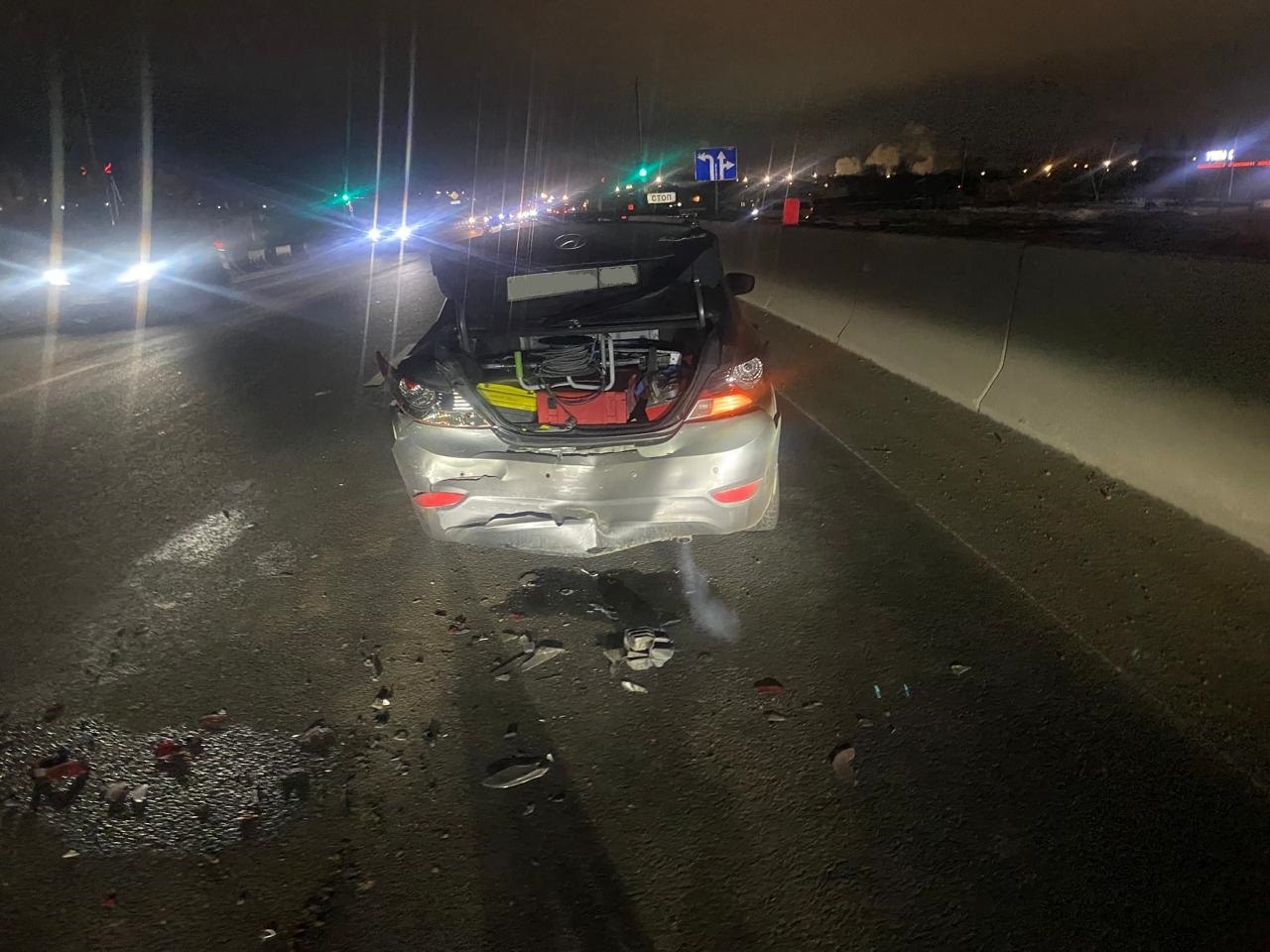 Трое пострадали в аварии двух иномарок