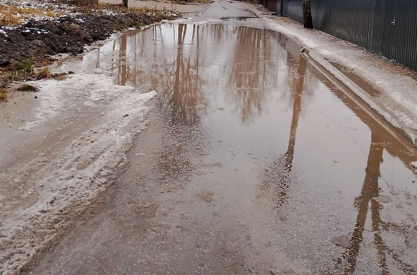 В Калуге проблему водоотведения на Тарутинской решат с помощью кювета до проектирования новой системы