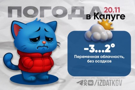 Доброе утро, калужане!. Сегодня в Калуге и области — переменная облачность, без осадков