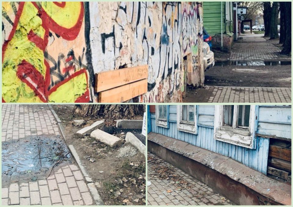 На улице Георгиевской в Калуге разрушаются дома-памятники архитектуры