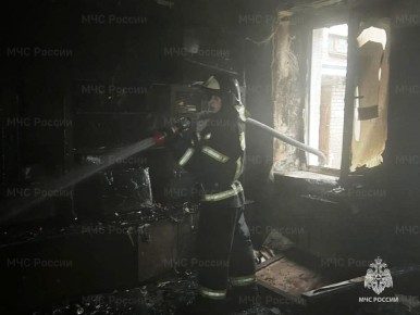 Мужчина погиб при пожаре в калужской квартире на Грабцевском шоссе