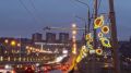 Гагаринский мост в Калуге засиял праздничной иллюминацией