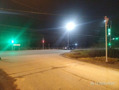 Светофор установили на перекрестке улиц Московской и Байконурской в Калуге