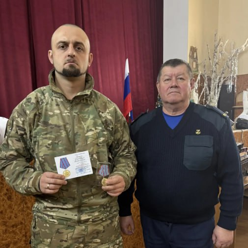 Депутат Думы, ветеран СВО Дмитрий Галкин награждён медалью «За активную военно-патриотическую работу»