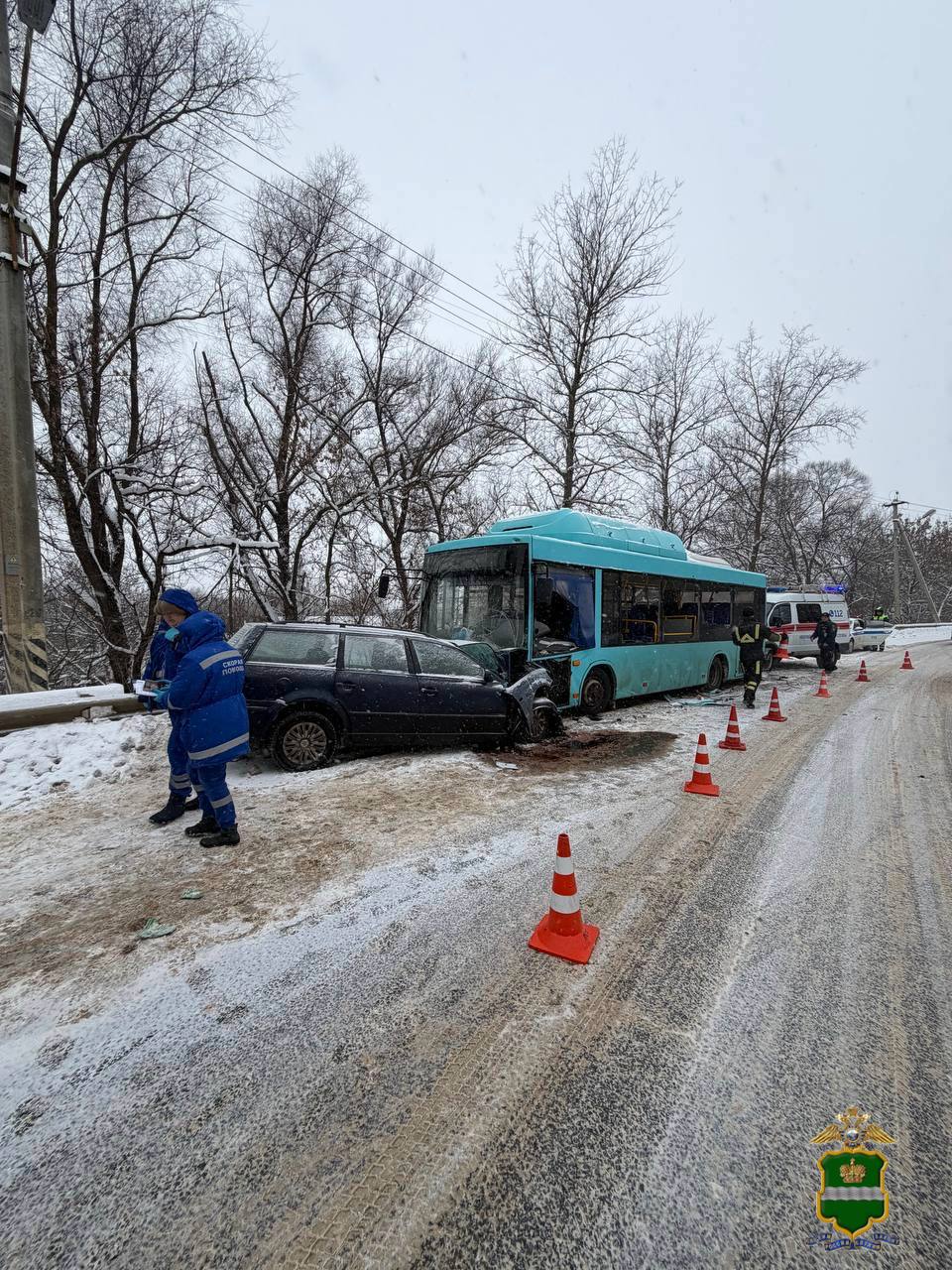 В Обнинске полиция работает на месте ДТП, которое произошло 02 января 2026 года в 15 часов 05 минут в районе д. 18 по ул. Дачной