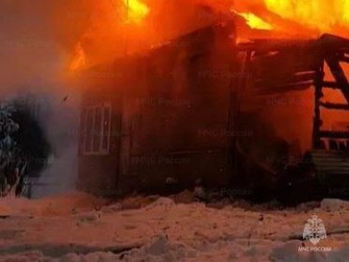 В Калужской области оперативно потушили пожар в частном доме