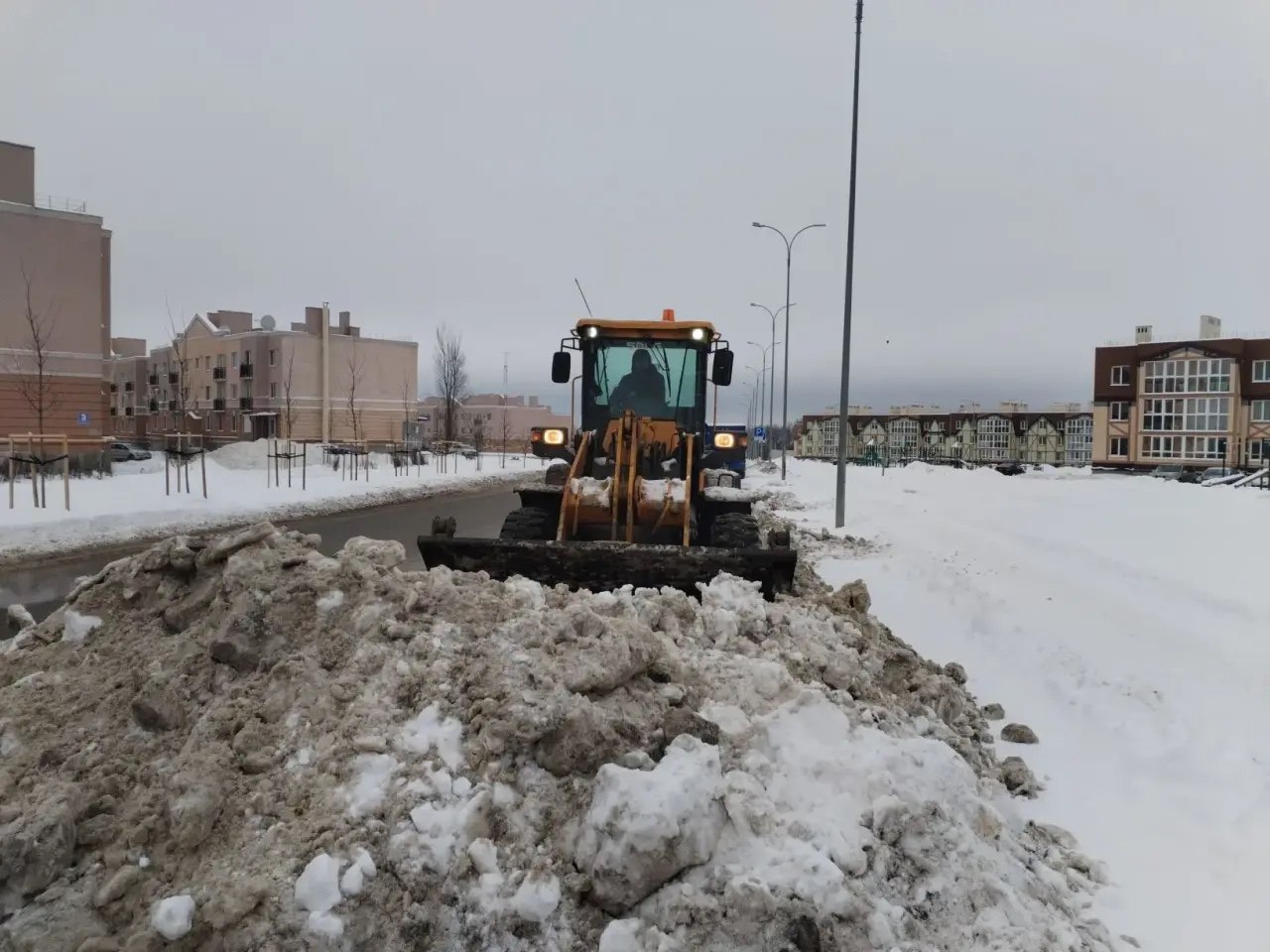 В Калуге вывезли рекордный объем снега