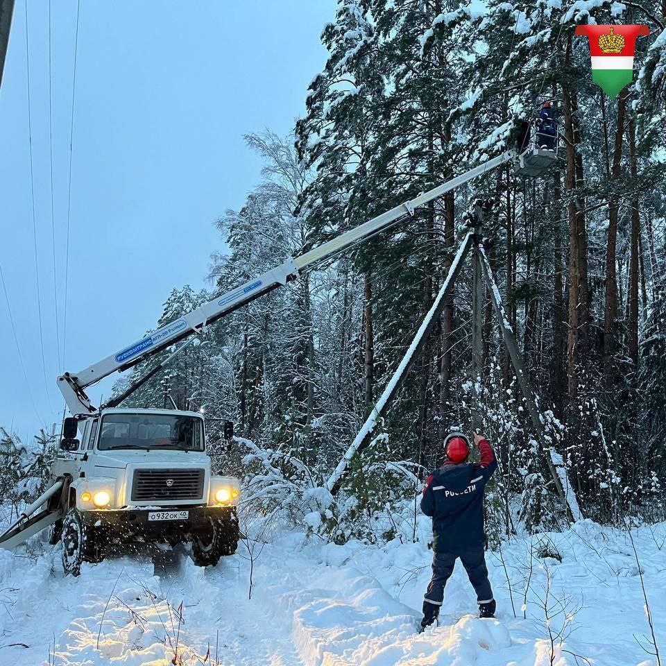Калужская область справляется с последствиями сильного снегопада
