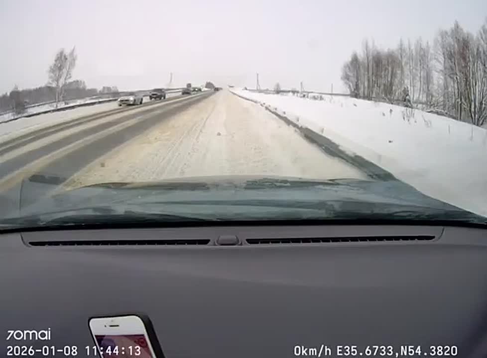 Появилось видео страшного ДТП с 4 погибшими в Калужской области