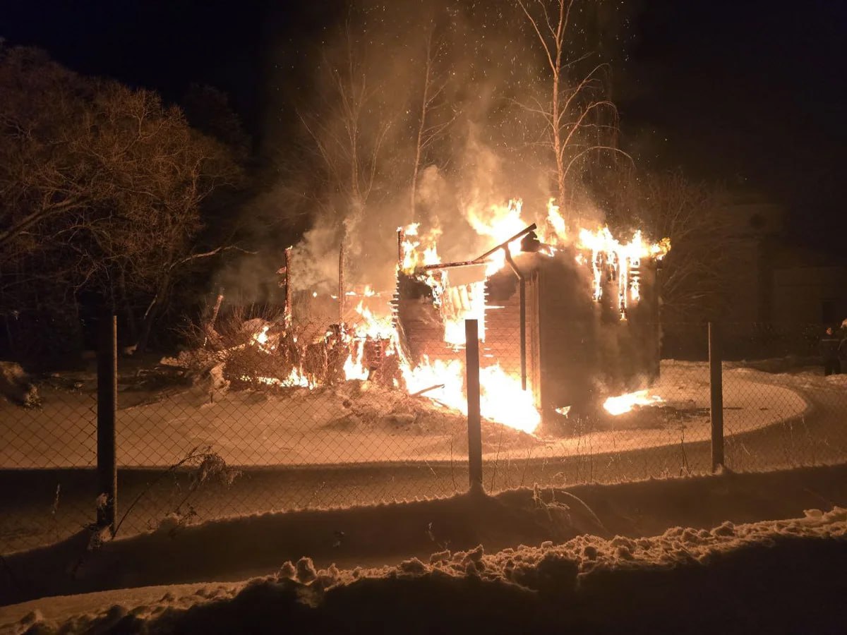 В Калужской области сгорел православный храм