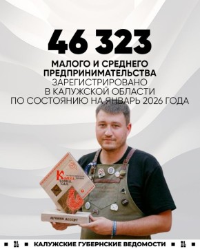 В Калужской области численность предприятий малого и среднего бизнеса обновила максимум за последние 5 лет