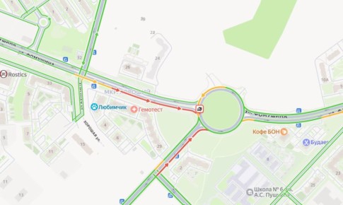 В Калуге авария с троллейбусом собрала пробку на Правом берегу