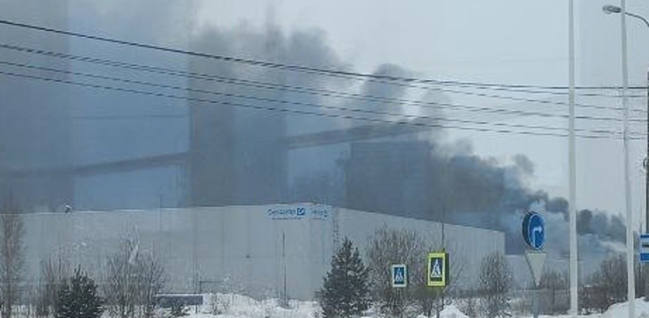 Стали известны подробности о пожаре на бывшем заводе «Фольксваген» в Калуге