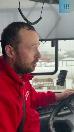 Труженики калужских дорог. Ещё одно видео-интервью в процессе расчистки снега с водителем МУП ГЭТ «УКТ»