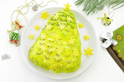 Салат с киви “Ёлочка”: идеальное угощение для праздничного стола