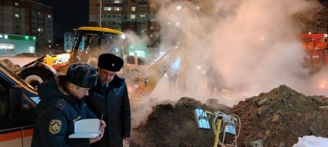 На Правом берегу Калуги завершили ремонт на месте коммунальной аварии