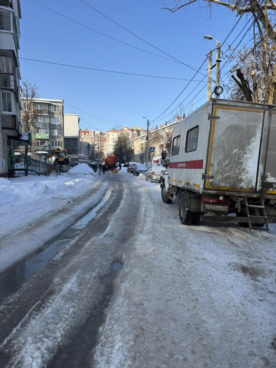 Коммунальная авария в Калуге устранена Коммунальная авария в Калуге устранена
