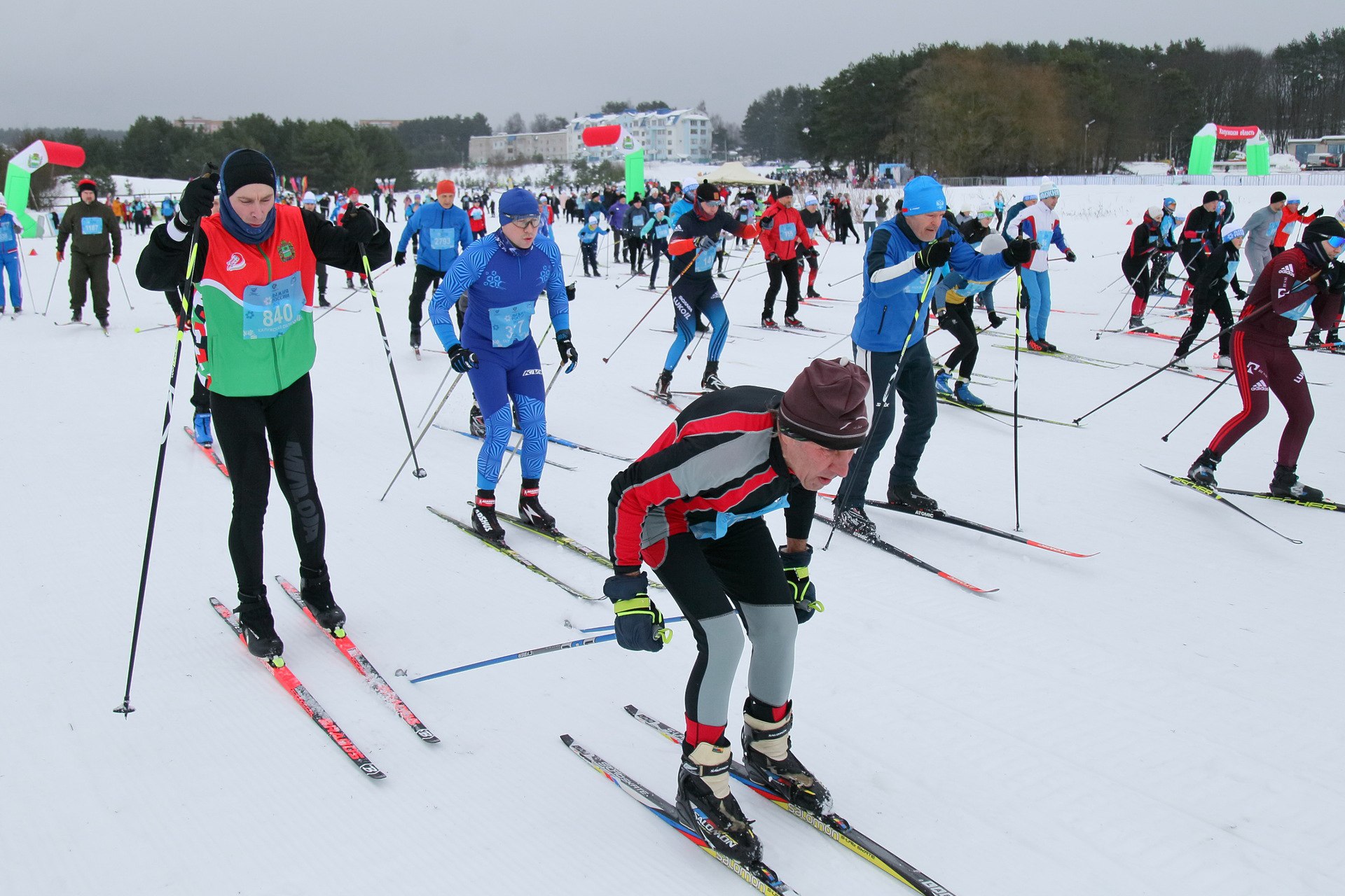 Калужане встали на лыжню. Калуга 14 февраля стала участницей гонки «Лыжня России»
