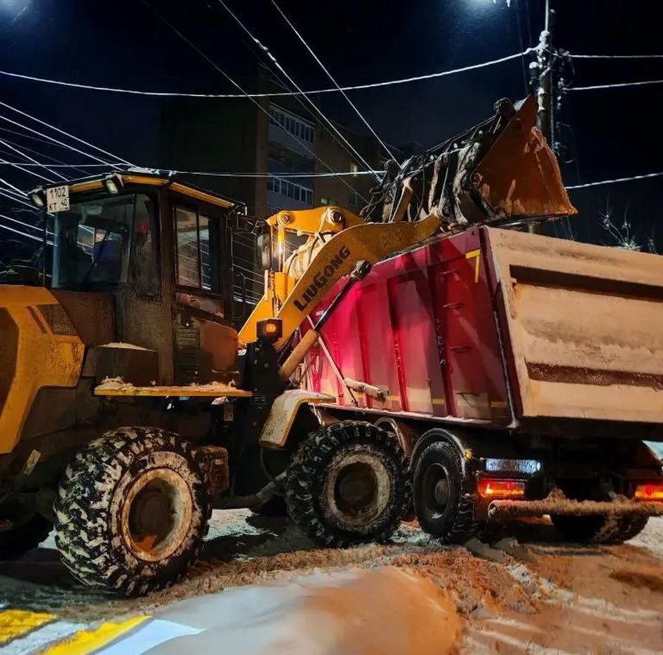 Ночью снег вывезут с пяти улиц Калуги