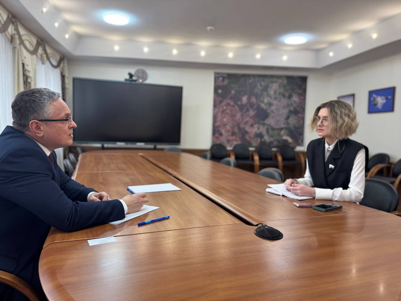 Дмитрий Денисов: Встретился с депутатом Государственной Думы России Марией Бутиной