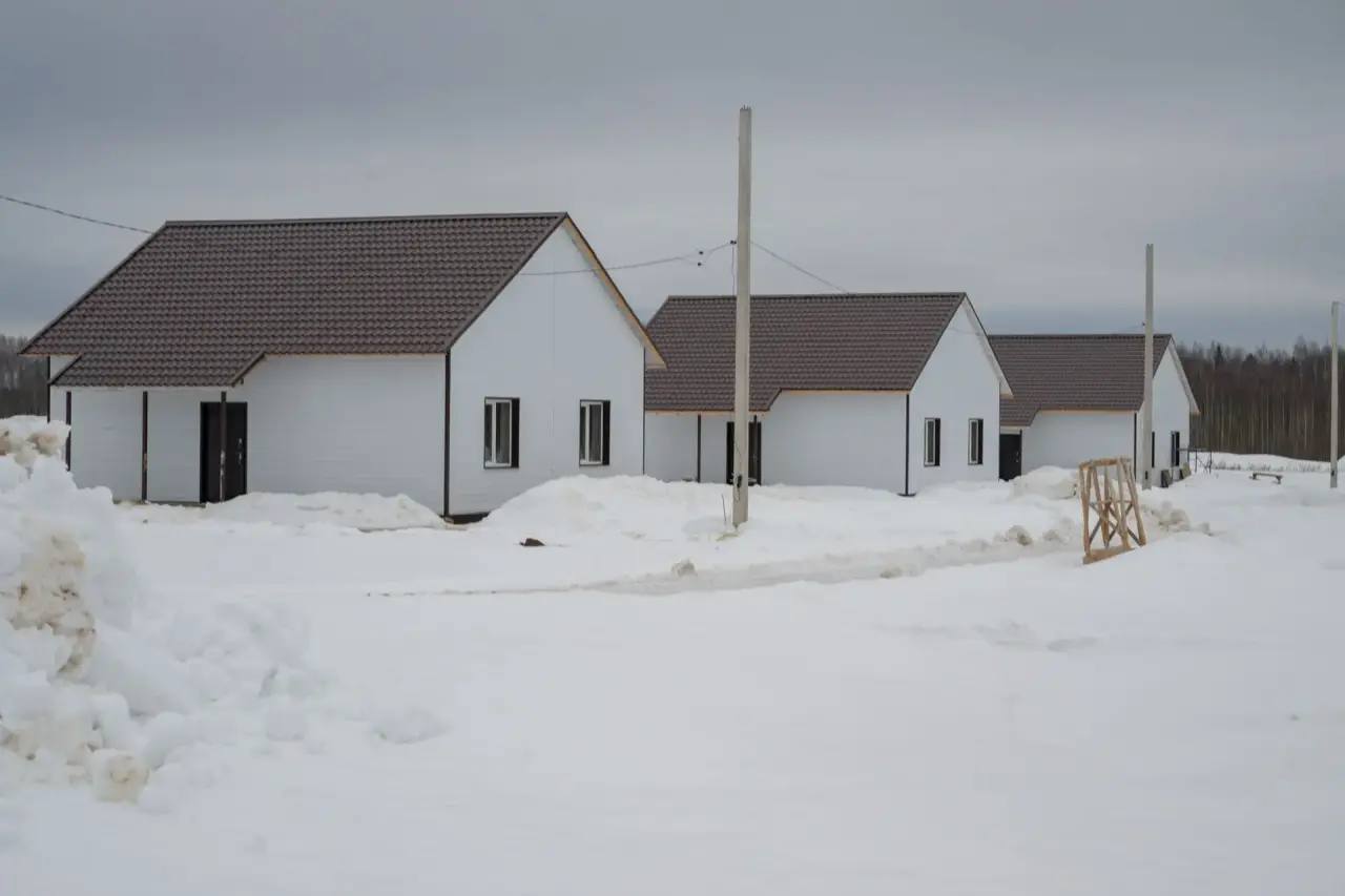 В калужском селе строят дома для аграриев