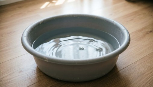 В Калуге на улице Дарвина затопило квартиру