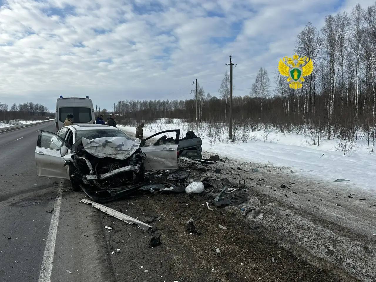 На «Золотом кольце» под Калугой лобовое столкновение унесло жизнь человека